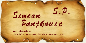 Simeon Panjković vizit kartica